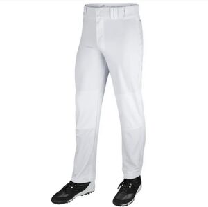 CHAMPRO Triple Crown Open Bottom Youth Pants White NWT
